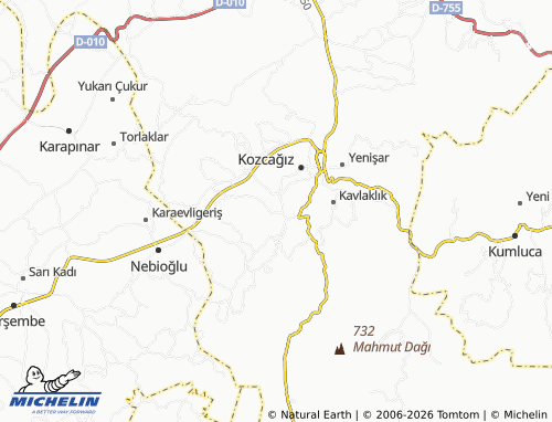 MICHELIN-Landkarte Yeşilyurt - ViaMichelin