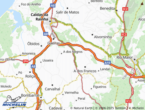 MICHELIN Sancheira Grande map - ViaMichelin
