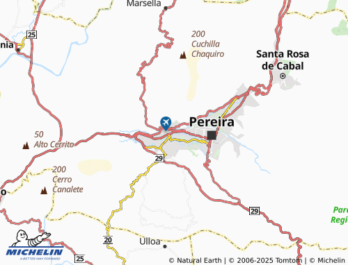 MICHELIN Sureste de la Sierra map - ViaMichelin