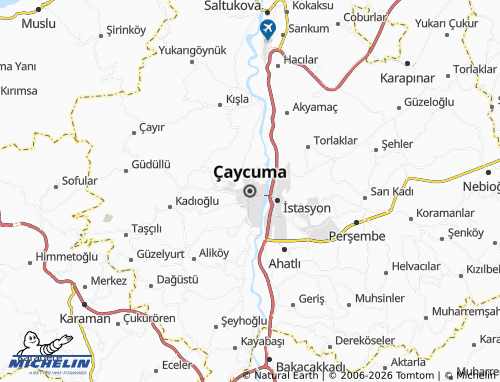 MICHELIN Çaycuma map - ViaMichelin
