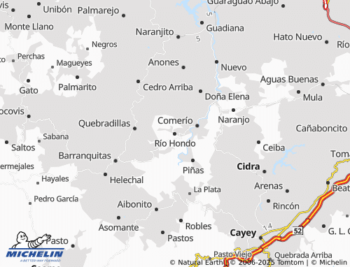 MICHELIN Río Hondo map - ViaMichelin