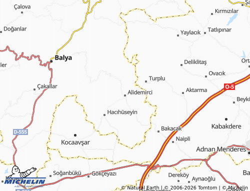 MICHELIN Alidemirci map - ViaMichelin