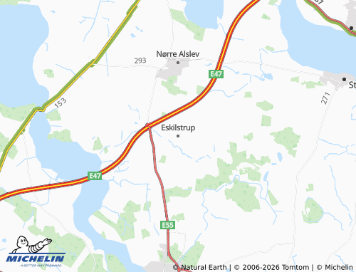 Kaart MICHELIN Eskilstrup - ViaMichelin