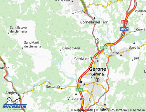 MICHELIN Cartellà map - ViaMichelin