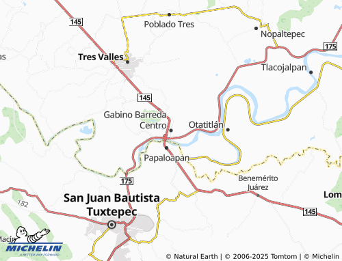 MICHELIN Gabino Barreda Centro map - ViaMichelin