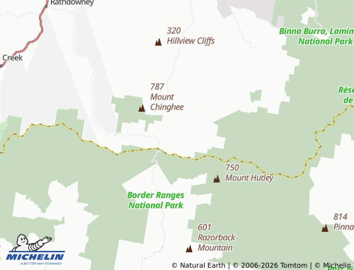 MICHELIN-Landkarte Mount Gipps - ViaMichelin