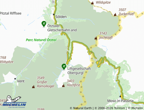 Mapa MICHELIN Hochgurgl - ViaMichelin