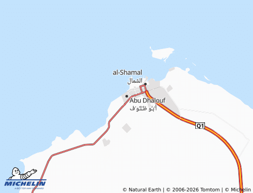 Mappa MICHELIN Abu Dhalouf - ViaMichelin