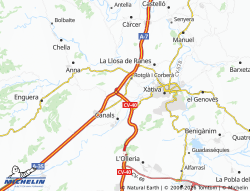 Carte MICHELIN Cerdà - ViaMichelin