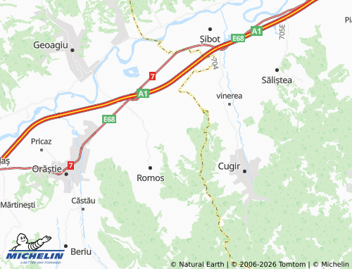 MICHELIN Vaidei map - ViaMichelin