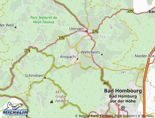 MICHELIN Anspach map - ViaMichelin
