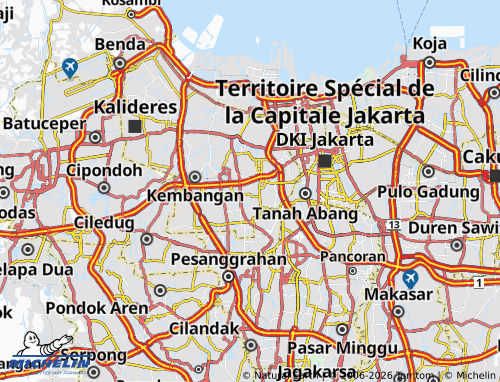 MICHELIN Kebon Jeruk map - ViaMichelin
