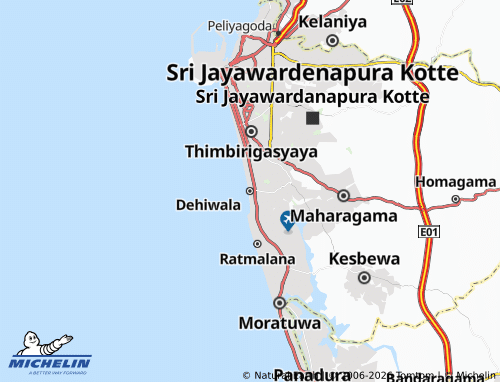 Mappa MICHELIN Dehiwala - ViaMichelin
