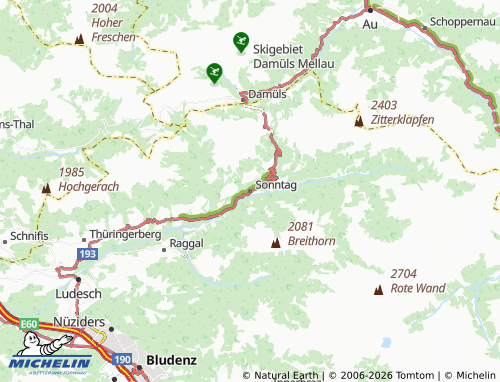 MICHELIN Sonntag map - ViaMichelin