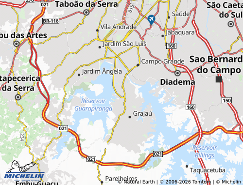 Mapa MICHELIN Cidade Dutra - ViaMichelin