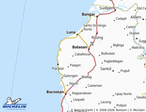 MICHELIN Cabalitocan map - ViaMichelin