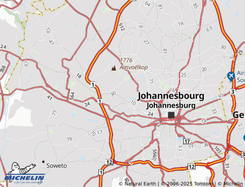 MICHELIN Sophiatown map - ViaMichelin