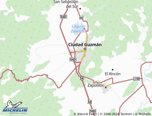 Mapa MICHELIN Valle del Sur - ViaMichelin