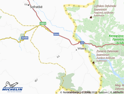 Mappa MICHELIN Bodrishtë - ViaMichelin
