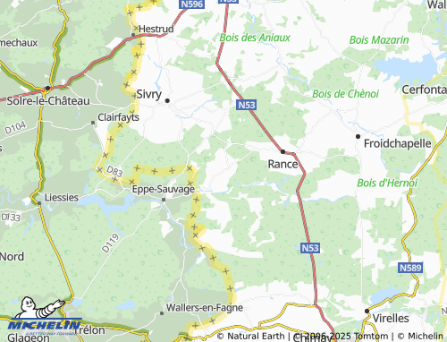 Mapa MICHELIN Montbliart - ViaMichelin