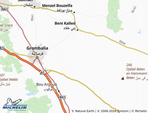 Mapa MICHELIN Awlad Bin Jami' - ViaMichelin