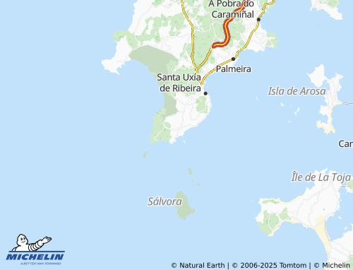 MICHELIN Aguiño (Nosa Señora do Carme) map - ViaMichelin