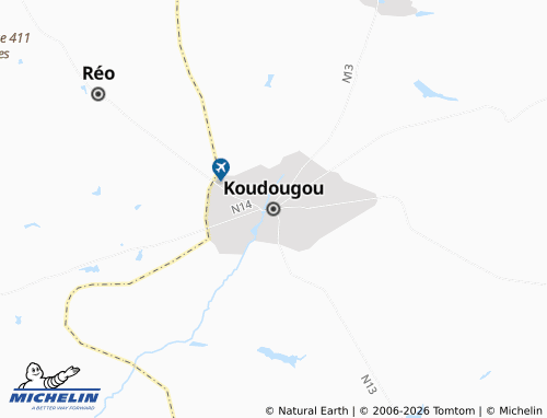 MICHELIN-Landkarte Koudougou - ViaMichelin