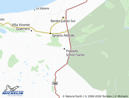 MICHELIN-Landkarte Poblado Simón Sarlat - ViaMichelin