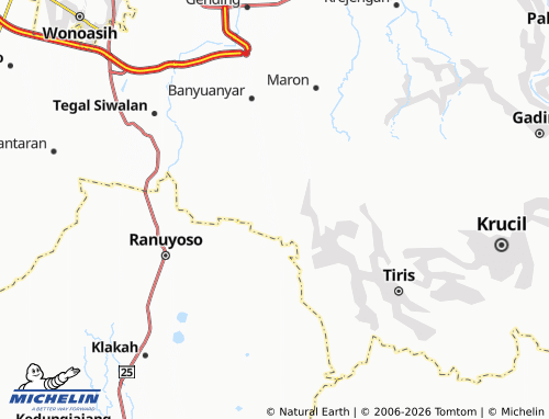 Carte MICHELIN Pedagangan - ViaMichelin