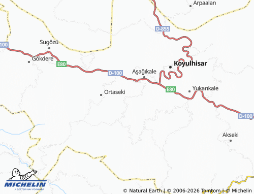 MICHELIN Boyalı map - ViaMichelin