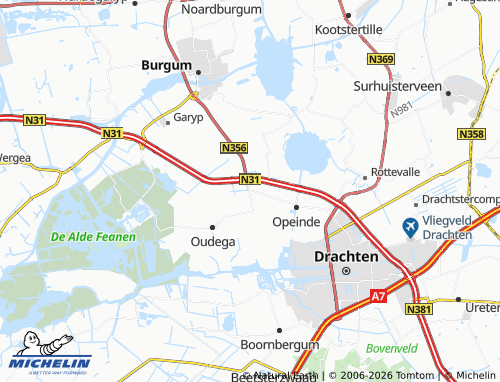 MICHELIN Nijega map - ViaMichelin