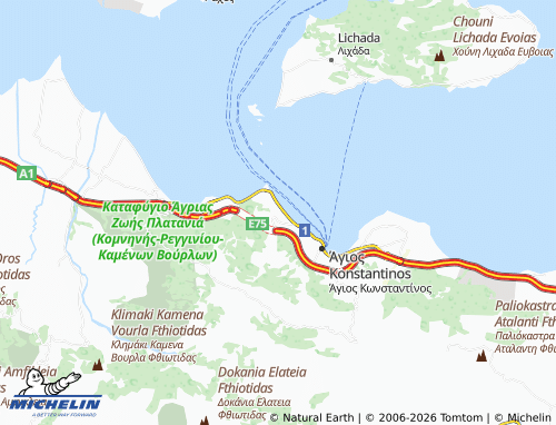 MICHELIN Neochori map - ViaMichelin