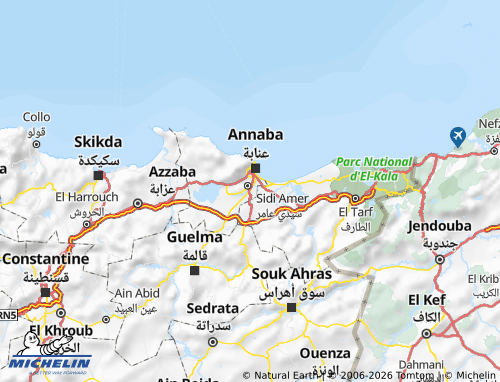 Carte MICHELIN El Hadjar - ViaMichelin