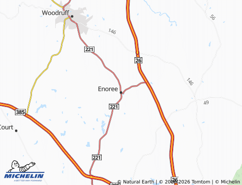 Carte MICHELIN Enoree - ViaMichelin