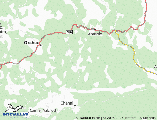 MICHELIN Paxtontijá map - ViaMichelin