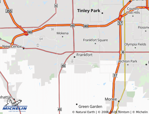 Mappa MICHELIN Frankfort - ViaMichelin