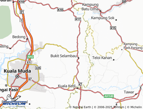 MICHELIN-Landkarte Bukit Selambau Industrial Park - ViaMichelin