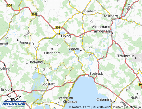 MICHELIN Wattenham map - ViaMichelin