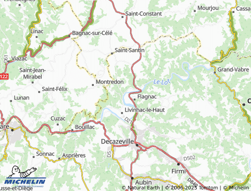 Carte MICHELIN La Combe - ViaMichelin