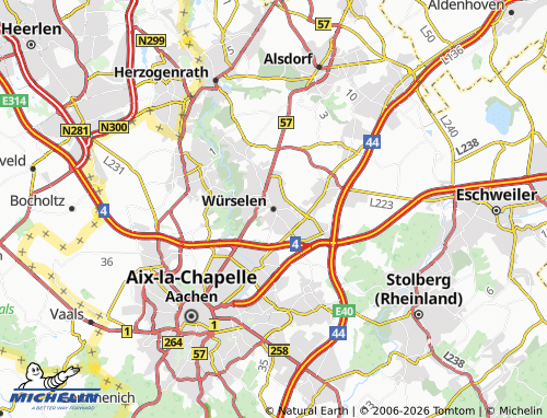 Mapa MICHELIN Würselen - ViaMichelin