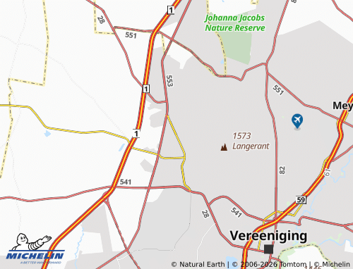 MICHELIN-Landkarte Sebokeng - ViaMichelin