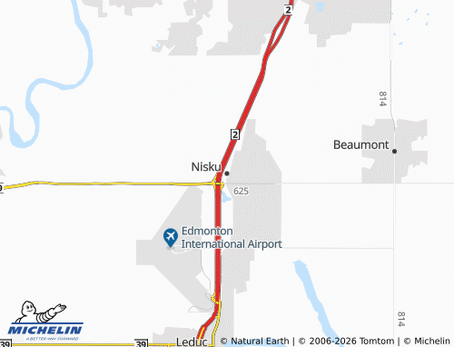 MICHELIN-Landkarte Nisku - ViaMichelin