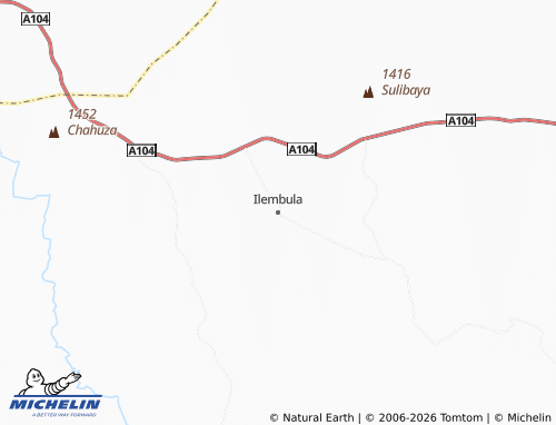 Mappa MICHELIN Ilembula - ViaMichelin