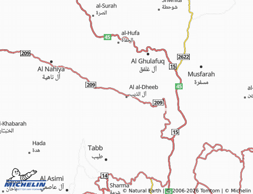 Carte MICHELIN Al al-Dheeb - ViaMichelin
