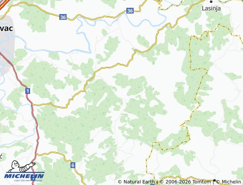 Mapa MICHELIN Udbinja - ViaMichelin