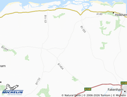 Carte MICHELIN Stanhoe - ViaMichelin
