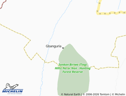 Mappa MICHELIN Gbanguria - ViaMichelin