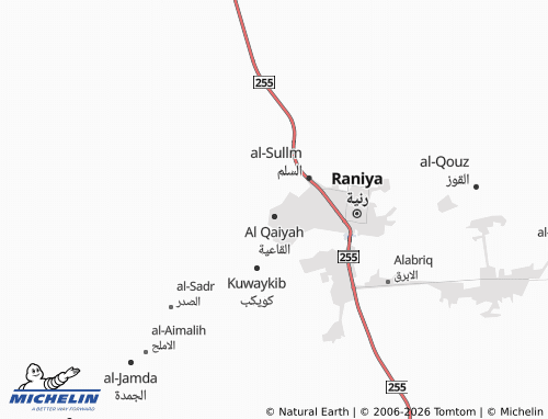 MICHELIN-Landkarte al-Nutuwf - ViaMichelin