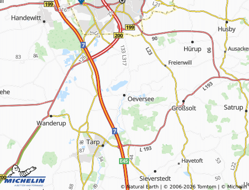 MICHELIN Oeversee map - ViaMichelin