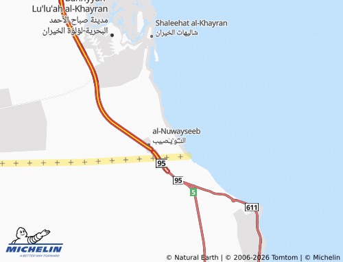 Kaart MICHELIN Shaleehat al-Nuwayseeb Qit'ah 1 - ViaMichelin